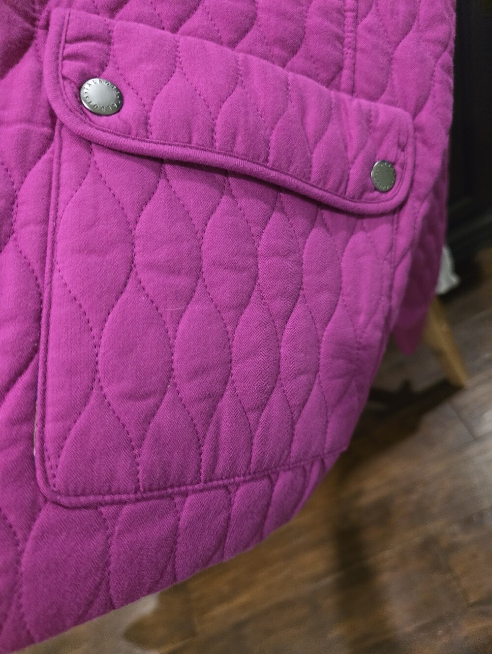 Talbots Quilted Pink Bomber Jacket XLP - Picture 7 of 7